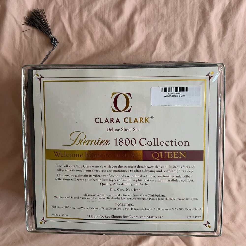 Clara Clark Deluxe Sheet Set Premier 1800 Collection - Queen